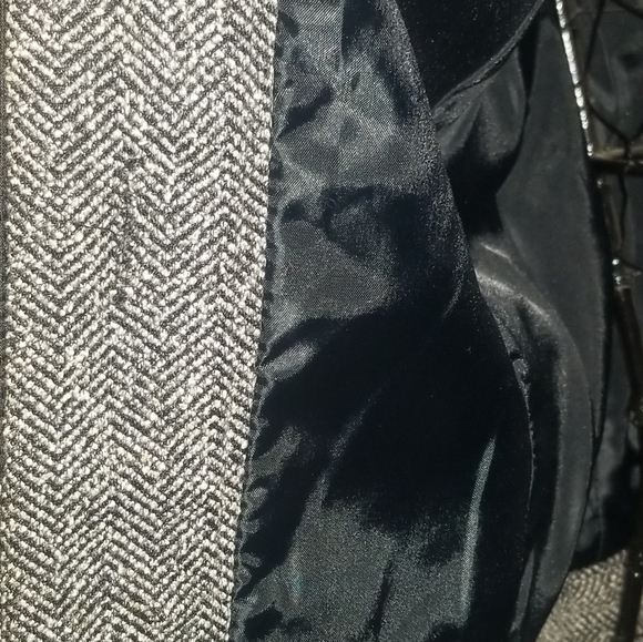 Black/Grey Dress Jacket Button Up - Picture 4 of 5